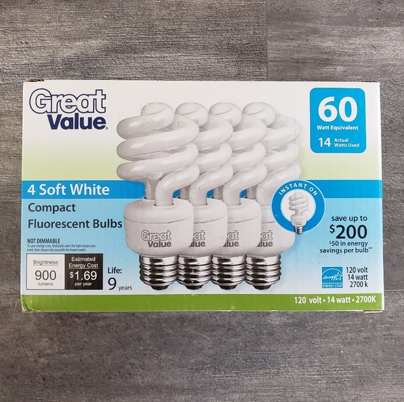 White Great Value Fluorescent Bulb Bundle - Picture 2 of 3